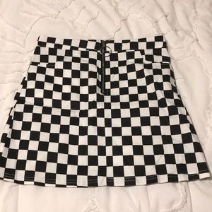 Checkered skirt